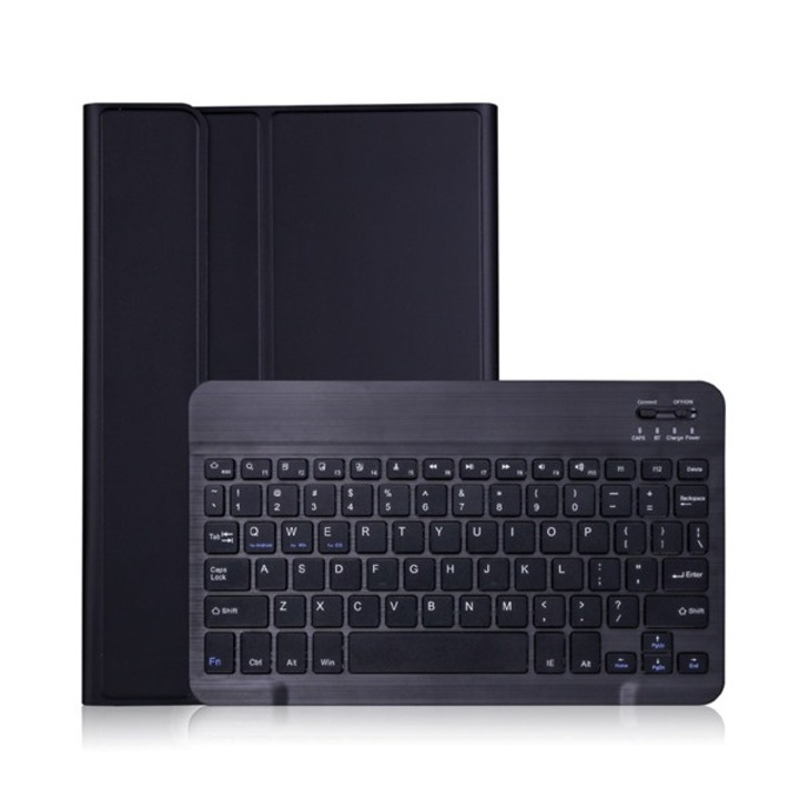 Tablet tok, kompatibilis, SamsungGalaxy Tab A7 10.4 (2022) WIFI SM-T503 / Galaxy Tab A7 10.4 (2020) LTE SM-T505 Gigapack tok álló, bőr hatású (flip, bluetooth billentyűzet, asztali tartó, qwerty, angol nyelvű) fekete, gyártói csomagolás