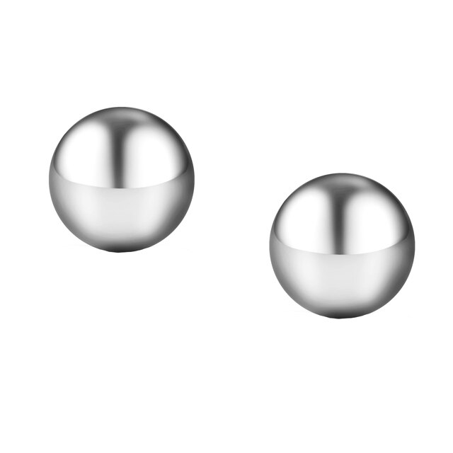 Cercei dama, argintii, 6 mm diametru