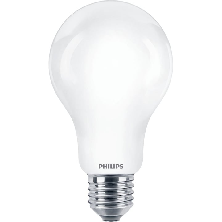 Bec LED Philips Classic, EyeComfort, A67, E27, 13W (120W), 2000 lm, lumina alba calda (2700K), clasa energetica D