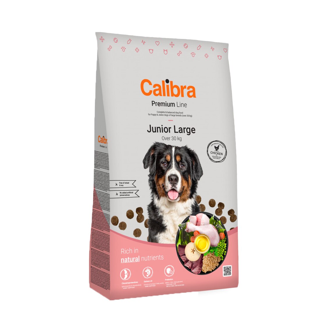 Hrana uscata pentru caini Calibra Premium Line Junior Large, 3 Kg