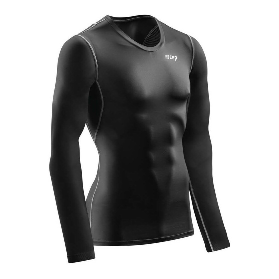 Bluza sport barbati, CEP CEP Wingtech Shirt Long Sleeve M, Negru
