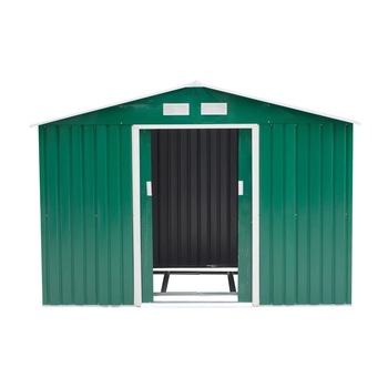 Casuta Ustensile Gradina Outsunny in Lamiera de Fier, verde 277x191x192cm Casuta Ustensile Gradina Outsunny in Lamiera de Fier, verde 277x191x192cm