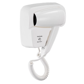 Uscator de par IOOIOO, Montare perete, 1300 W, 2 Viteze, Aer cald, Alb Uscator de par IOOIOO, Montare perete, 1300 W, 2 Viteze, Aer cald, Alb