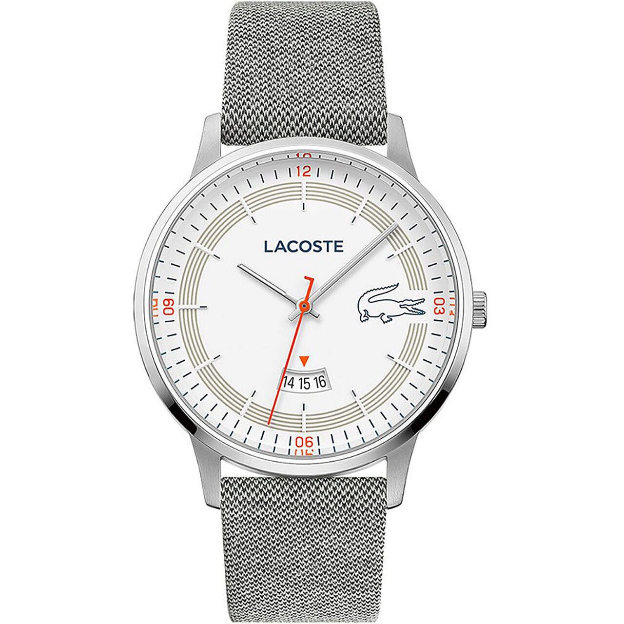 Ceas barbatesc Lacoste 2011031, Quartz, 41mm, 5ATM, Argintiu