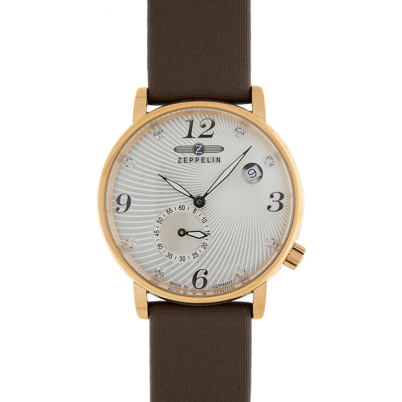 Ceas de dama Zeppelin 7633-5, Quartz, 35mm, 5ATM, Auriu