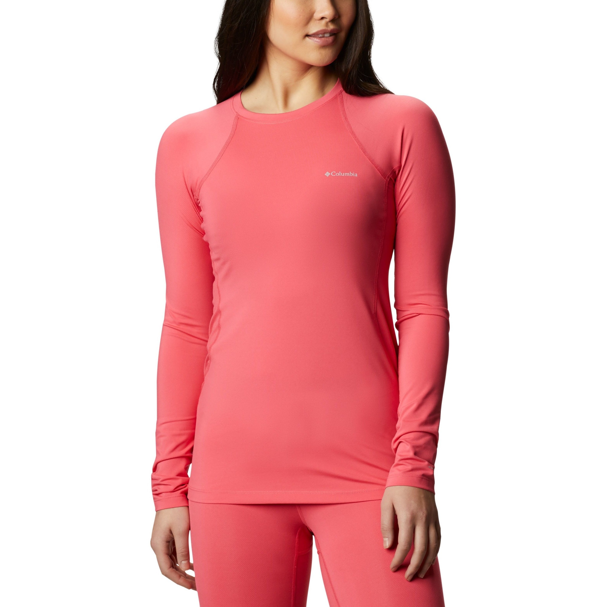 Bluza sport dama, Columbia Midweight Stretch Long Sleeve Top, Roz, M