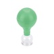 Set 5 ventuze din sticla cu pompa din silicon, ideale pentru masajul corporal si facial, verde, SINO FORTA NATURII