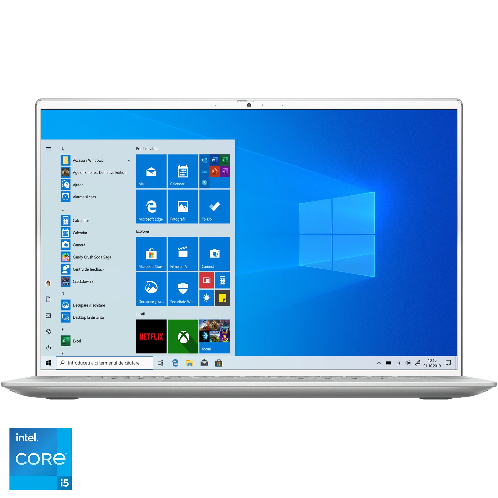 Laptop ultraportabil Dell Inspiron 7400 cu procesor Intel® Core™ i5- 1135G7 pana la 4.20 GHz, 14