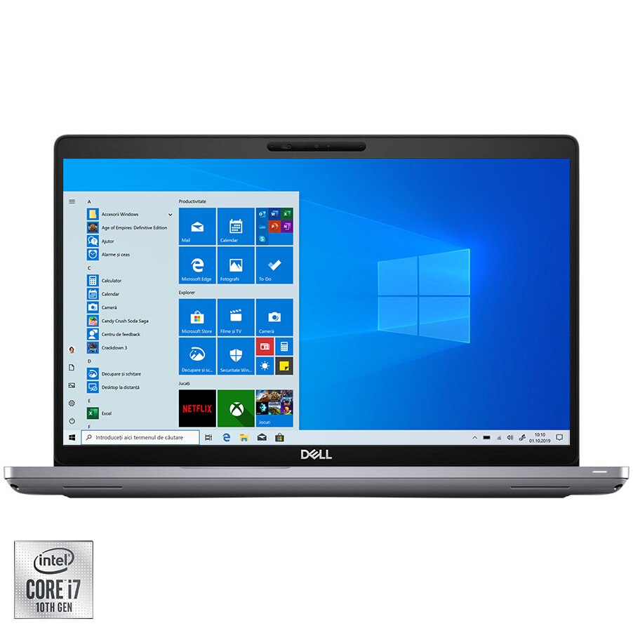 Laptop Dell Latitude 5511 cu procesor Intel Core i7-10850H, 15.6