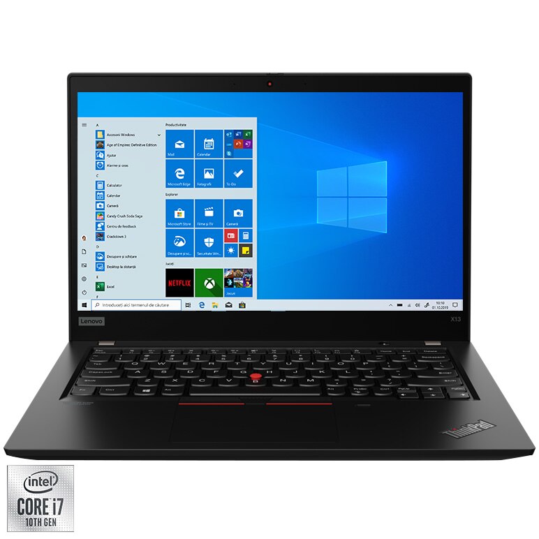 レノボThinkpad X13 Gen1 10世代 i7-10510U 16GB Laptop ultraportabil Lenovo ThinkPad X13 Gen 1 cu procesor Intel