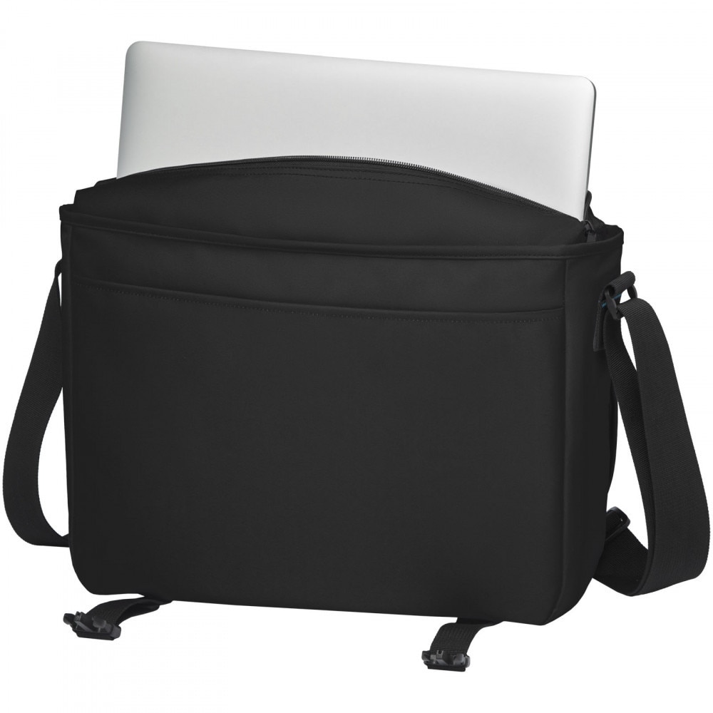 Geanta laptop, 21MAR1018, 38.5x29.5x12 cm, 15 inch, Elevate NXT by AleXer, Poliester, Negru, breloc inclus