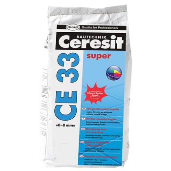 Chit de rosturi gresie si faianta, CE 33, alb, interior, 2 KG, Ceresit Chit de rosturi gresie si faianta, CE 33, alb, interior, 2 KG, Ceresit