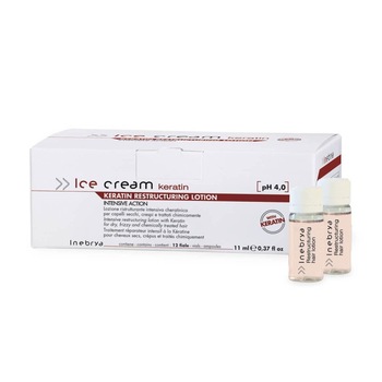 Set 12 Fiole, Inebrya, Keratin Lotion Restructuring, 11 ml Set 12 Fiole, Inebrya, Keratin Lotion Restructuring, 11 ml