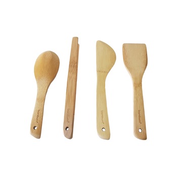 Set 4 ustensile din bambus pentru bucatarie Bambum Mioli Set 4 ustensile din bambus pentru bucatarie Bambum Mioli
