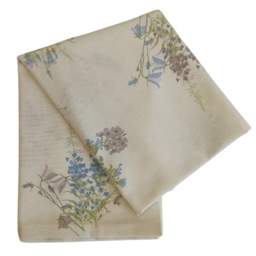 Fata de masa Blomster, 130x130 cm, Nova Textile, bumbac, albastru