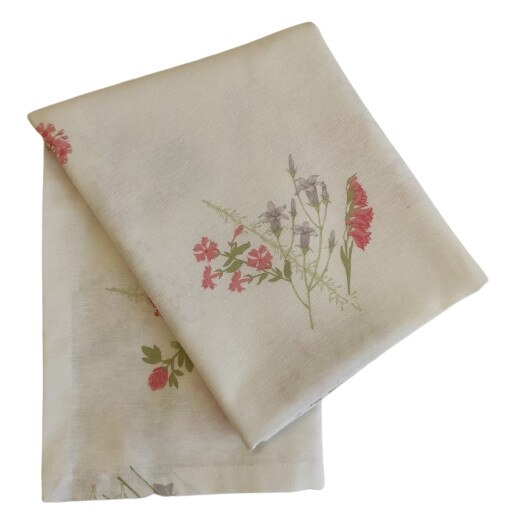 Fata de masa Blomster, 130x130 cm, Nova Textile, bumbac, rosu