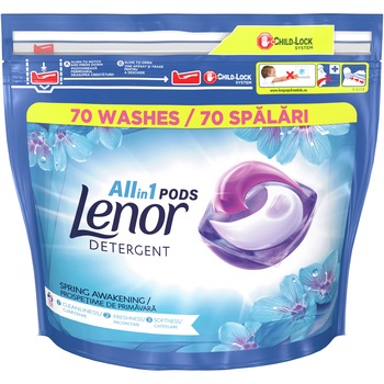 Detergent capsule Lenor All in One PODS Spring Awakening, 70 spalari