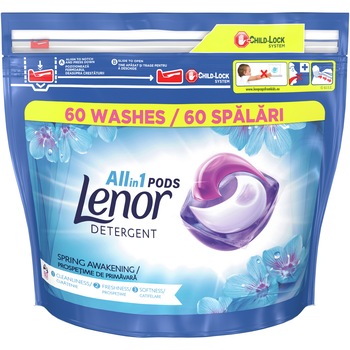 Detergent capsule Lenor All in One PODS Spring Awakening, 60 spalari