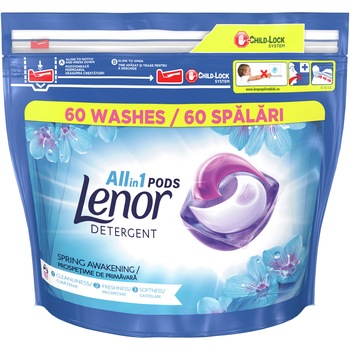 Detergent capsule Lenor All in One PODS Spring Awakening, 60 spalari Detergent capsule Lenor All in One PODS Spring Awakening, 60 spalari