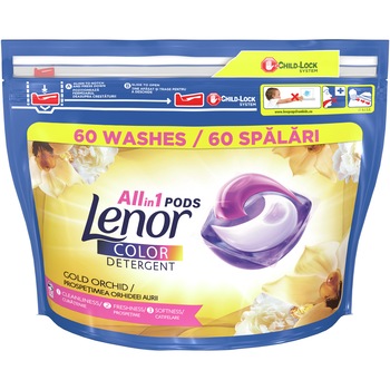 Detergent capsule Lenor All in One PODS Gold Orchid, 60 spalari