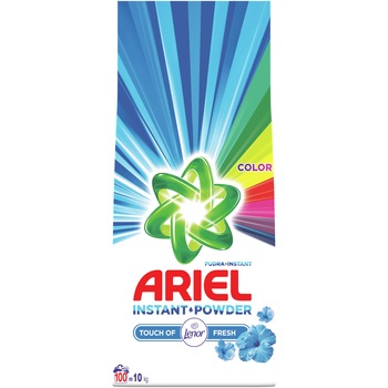 Detergent automat Ariel Touch of Lenor Color 10 kg, 100 spalari