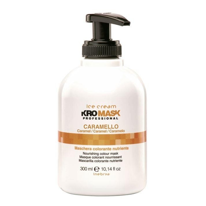 Masca pentru par vopsit, Inebrya KroMask Caramello, 300 ml