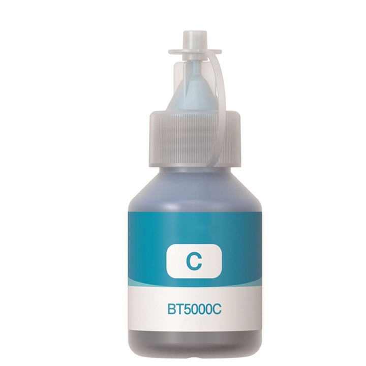 Rezerva cerneala (inkjet), marca TIN, model BT5000C, cyan, 5000 pagini, 50 ml