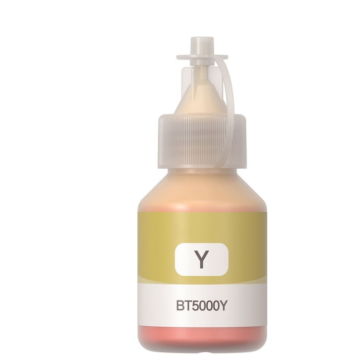 Rezerva cerneala (inkjet), marca TIN, model BT5000Y, galben, 5000 pagini, 50 ml