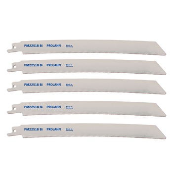 Set 5 panze de fierastrau sabie PROJAHN PM22518Bi, Bi-Metal pentru otel, tabla si inox 205*19 Set 5 panze de fierastrau sabie PROJAHN PM22518Bi, Bi-Metal pentru otel, tabla si inox 205*19