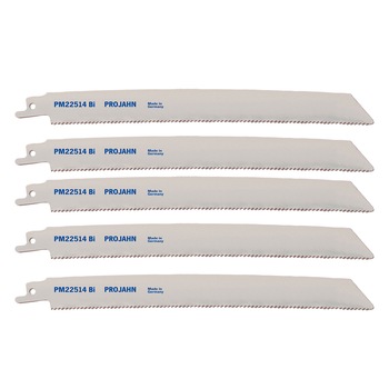 Set 5 panze de fierastrau sabie PROJAHN PM22514Bi, Bi-Metal pentru otel, tabla si inox 205*14 Set 5 panze de fierastrau sabie PROJAHN PM22514Bi, Bi-Metal pentru otel, tabla si inox 205*14
