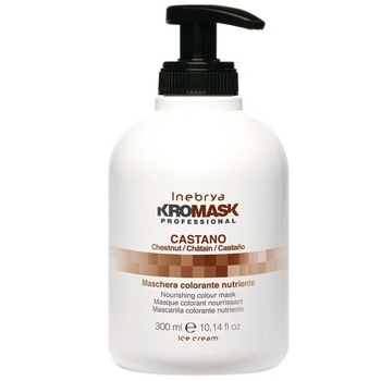Masca pentru par vopsit, Inebrya KroMask Chestnut, 300 ml Masca pentru par vopsit, Inebrya KroMask Chestnut, 300 ml
