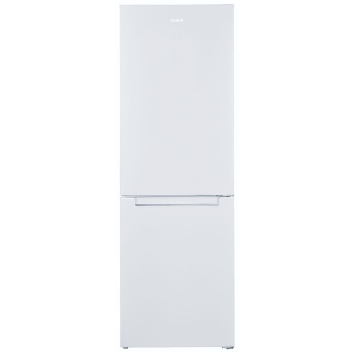 Combina Frigorifica Samus SCW392NF, 293 L, Full No Frost, Clasa energetica F, 3 Sertare congelator, H 185 cm, Alb