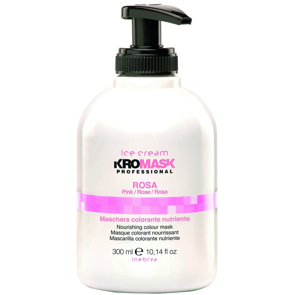Masca pentru par vopsit, Inebrya KroMask Pink, 300 ml