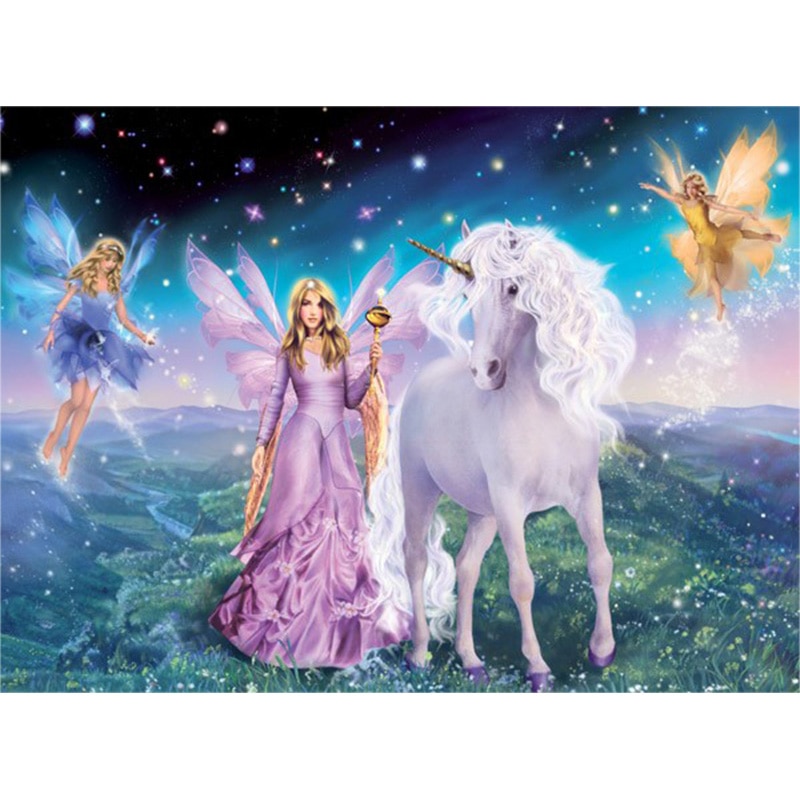 Set pictura pe numere Zane si unicorn, 40*50cm