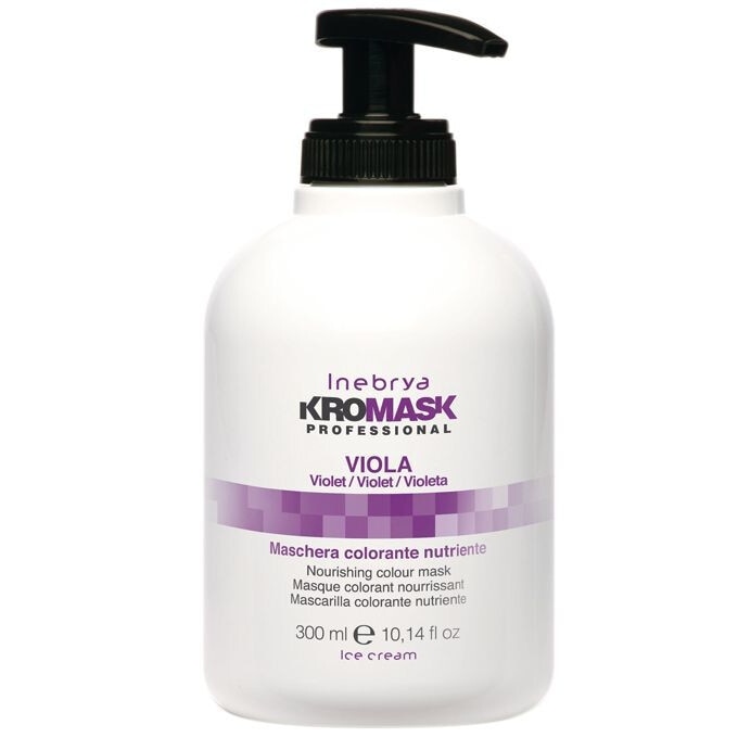 Masca pentru par vopsit, Inebrya KroMask Purple, 300 ml