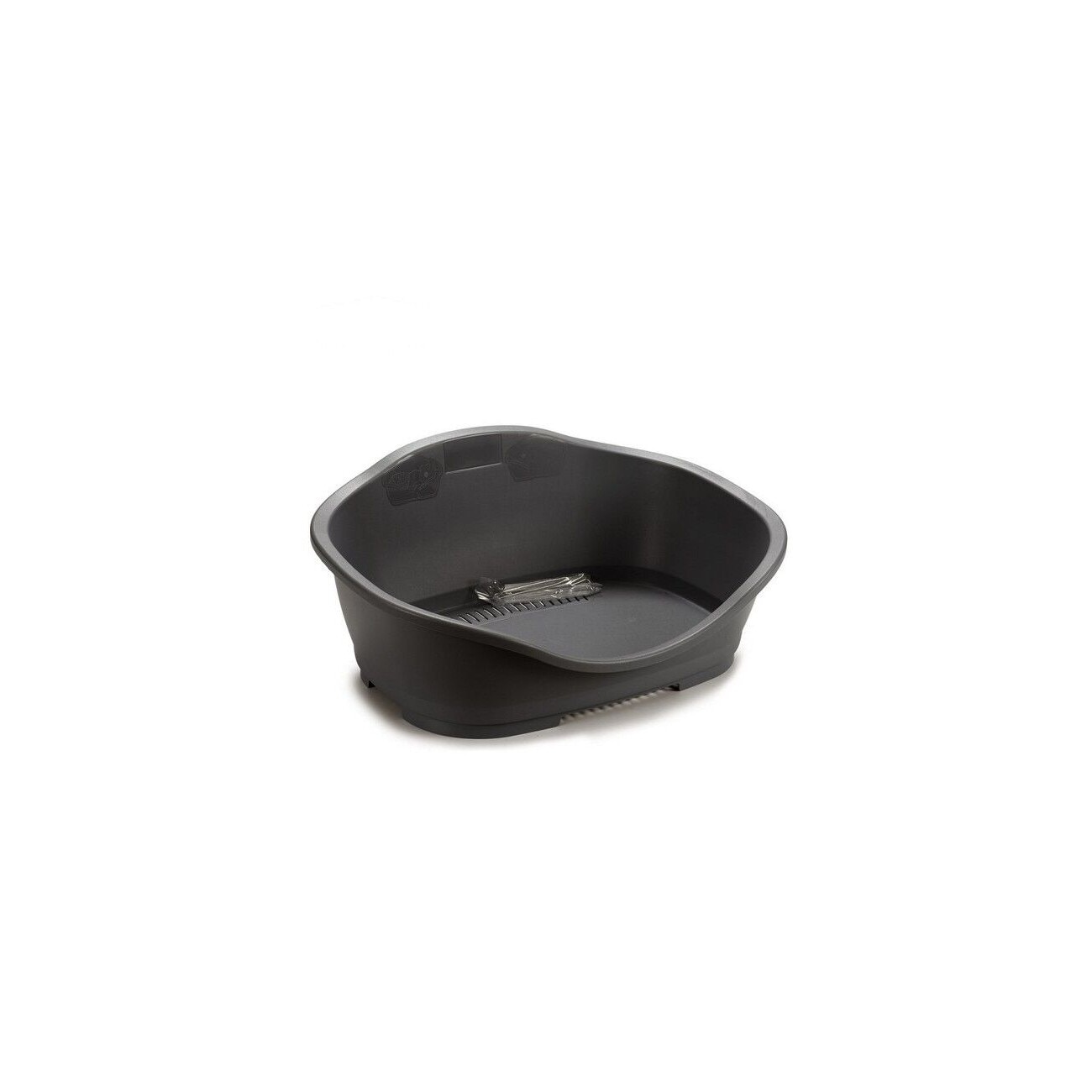 Pat pentru animal de companie Gri Plastic 49 x 27,5 x 68 cm