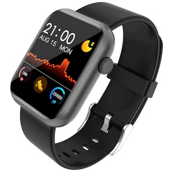 Ceas SmartWatch idealSTORE Refined Legend, Display IPS de 1.3 inch 2,5D cu margini curbate, Bratara de silicon, IP67, Monitorizeaza ritmul cardiac, Tensiunea arteriala, Oxigenul din sange, Somnul, Caloriile arse, Negru Ceas SmartWatch idealSTORE Refined Legend, Display IPS de 1.3 inch 2,5D cu margini curbate, Bratara de silicon, IP67, Monitorizeaza ritmul cardiac, Tensiunea arteriala, Oxigenul din sange, Somnul, Caloriile arse, Negru