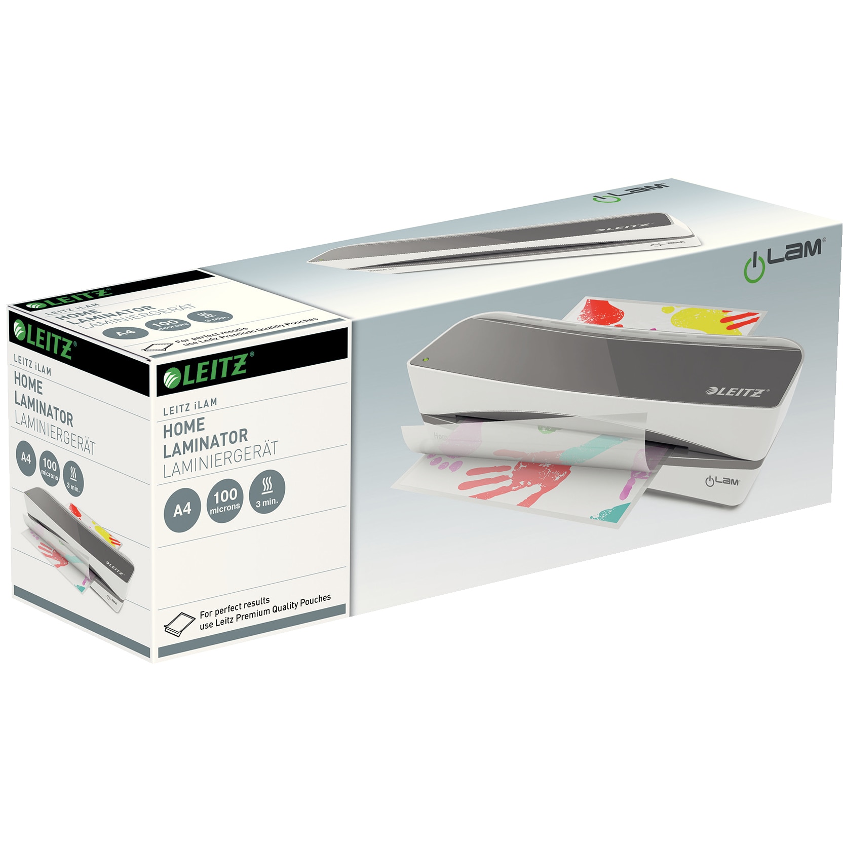 Laminator Leitz iLAM Home A4, gri eMAG.ro