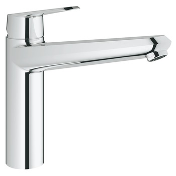 Baterie pentru chiuveta, monocomanda, Grohe 33770002 Eurodisc Cosmopolitan, pipa rotativa, insert ceramic de 35 mm, crom
