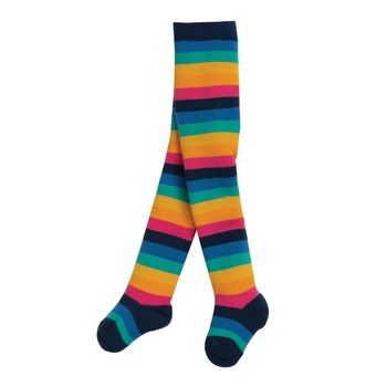 Dres gros, dungi din curcubeu, multicolor, 90% bumbac organic, bebe Dres gros, dungi din curcubeu, multicolor, 90% bumbac organic, bebe