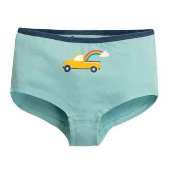 Boxeri fete, cu masina, bumbac organic, albastru deschis, fete Boxeri fete, cu masina, bumbac organic, albastru deschis, fete