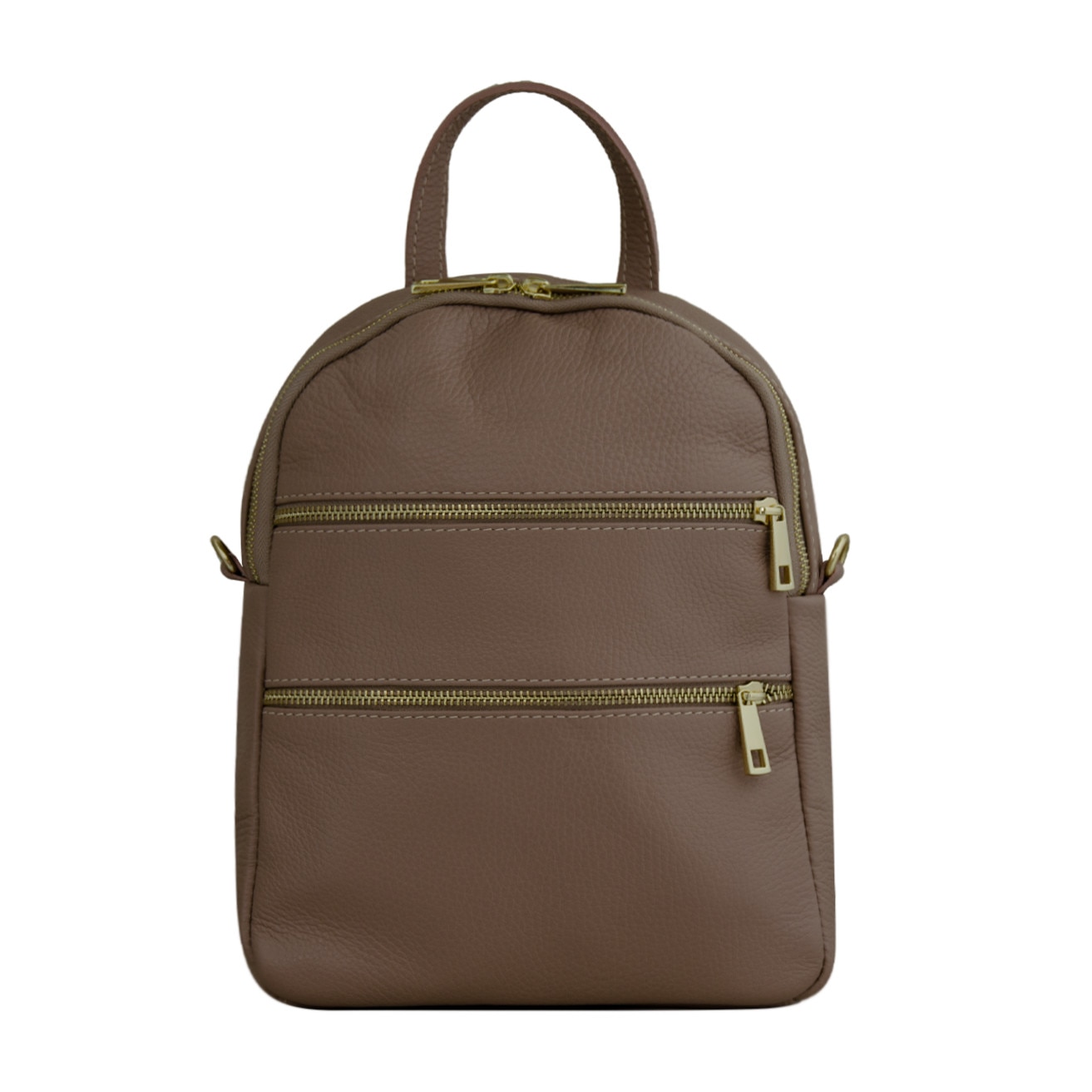 Rucsac de dama din piele naturala Eva Bags, Leea roz pudra
