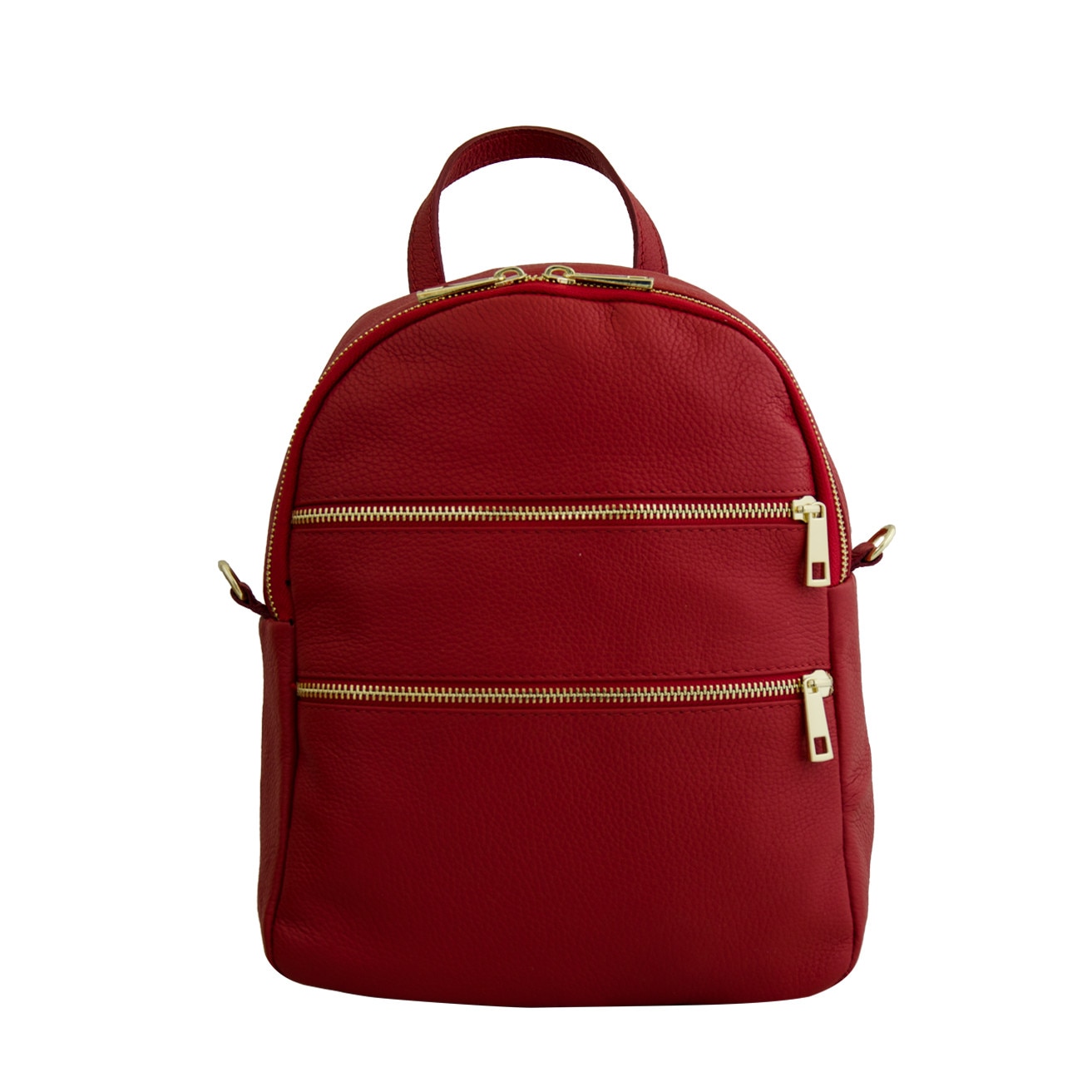 Rucsac de dama din piele naturala Eva Bags, Leea rosu