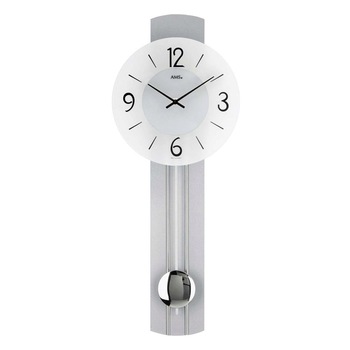 Ceas de perete AMS 7275, Quartz, Silber, Analogic, Modern Ceas de perete AMS 7275, Quartz, Silber, Analogic, Modern