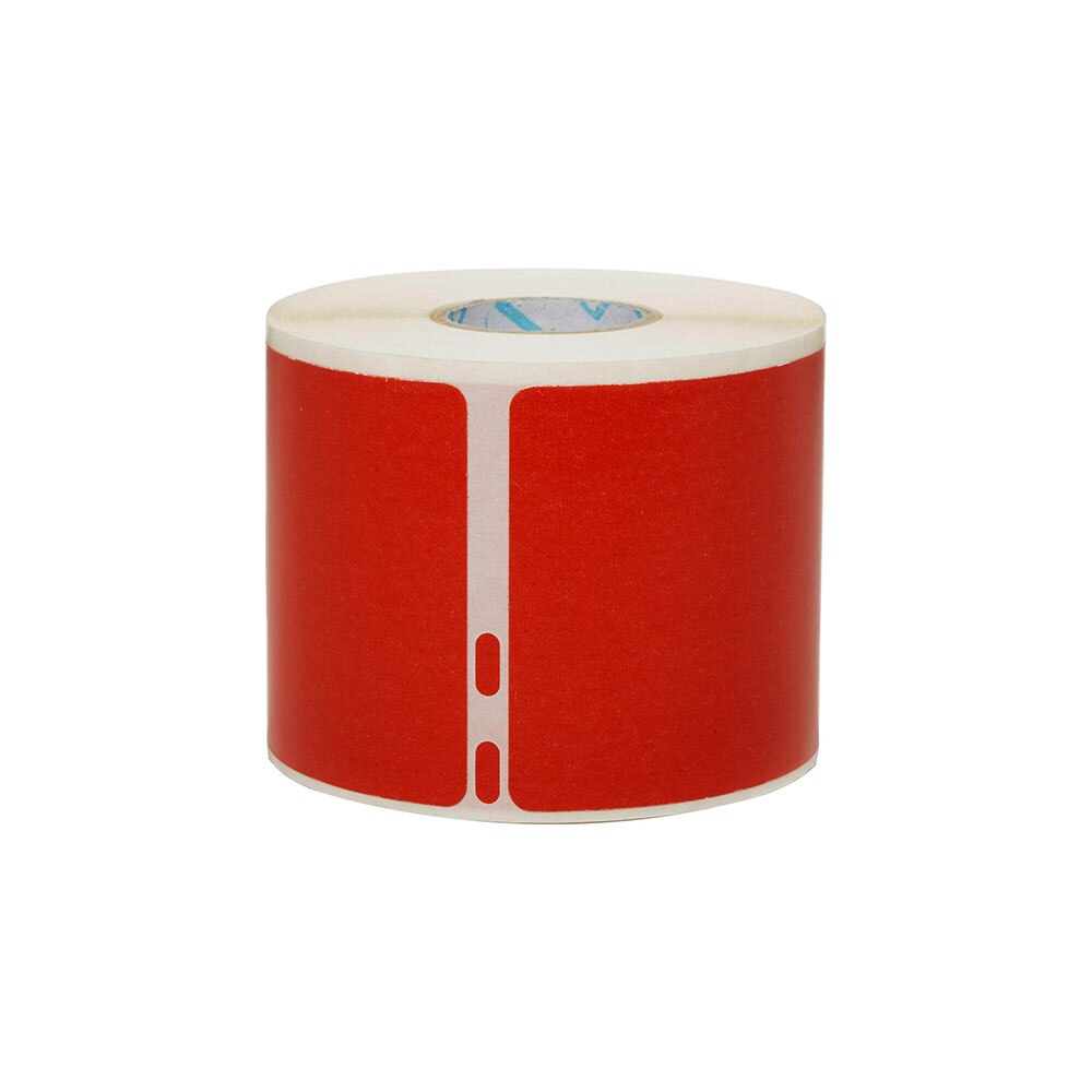 Etichete termice, DYMO LabelWriter, 54mmx101mm, hartie rosie, mesaje avertizare, adrese voiaj, permanente, 1 rola/cutie, 220 etichete/rola, 2133399, 99014