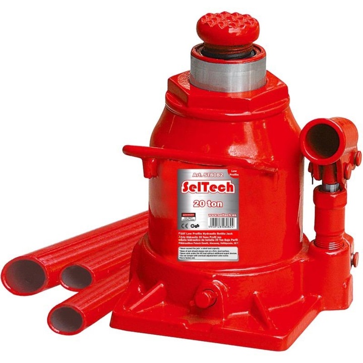 Cric hidraulic SelTech 20 tone profil jos, minim 190mm