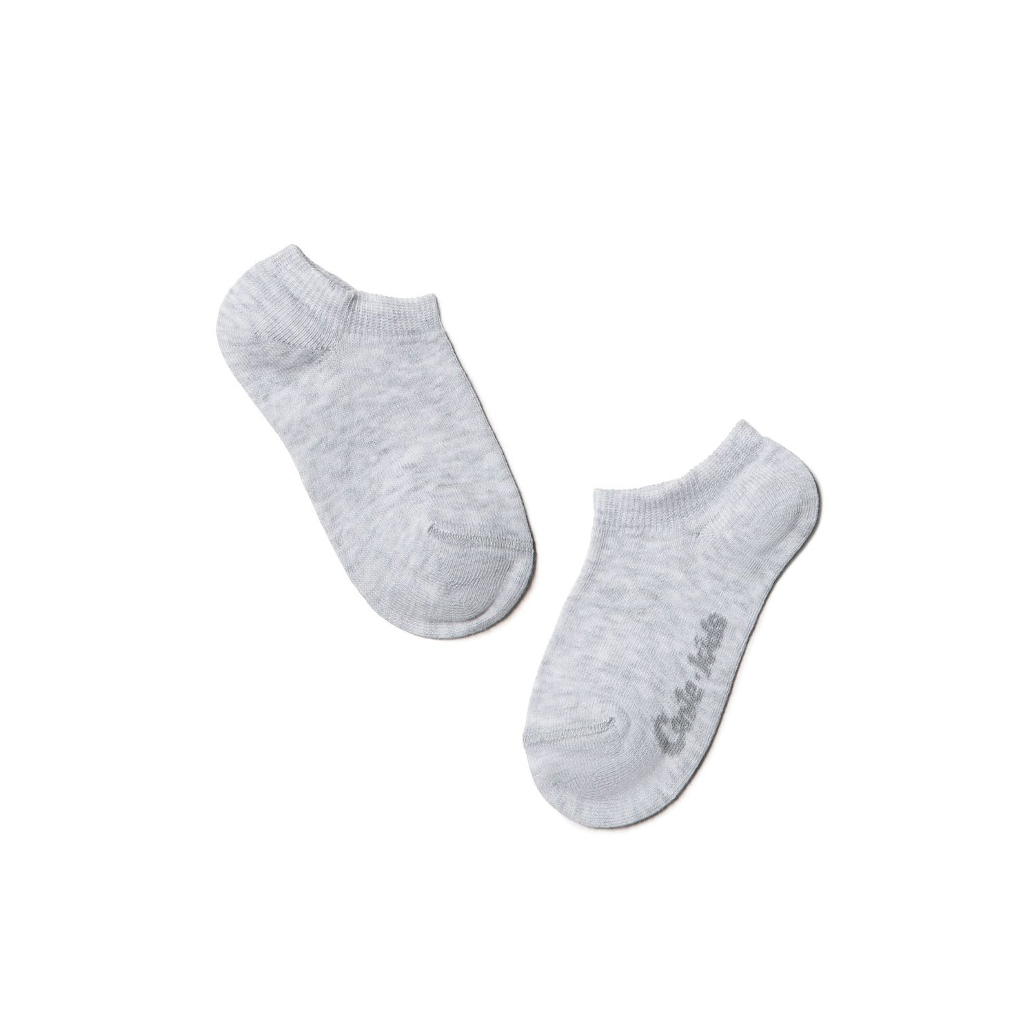 Sosete scurte (Anclets) din bumbac, Conte Kids Active 000, Gri