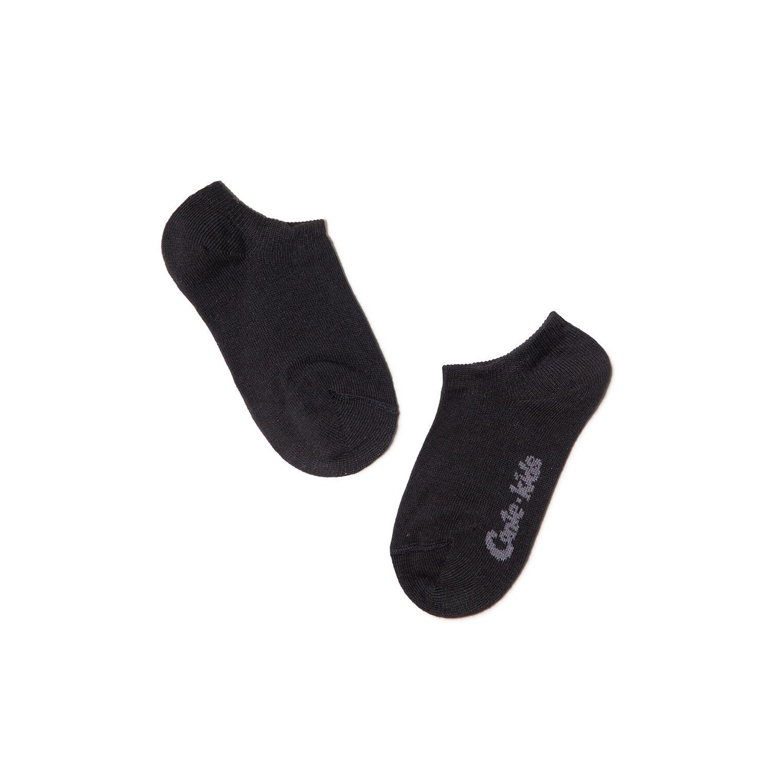 Sosete scurte (Anclets) din bumbac, Conte Kids Active 000, Negru