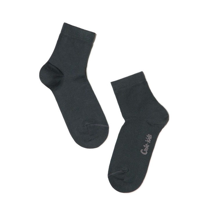 Sosete copii scurte si subtiri TIP-TOP, Conte Kids 000, Gri inchis