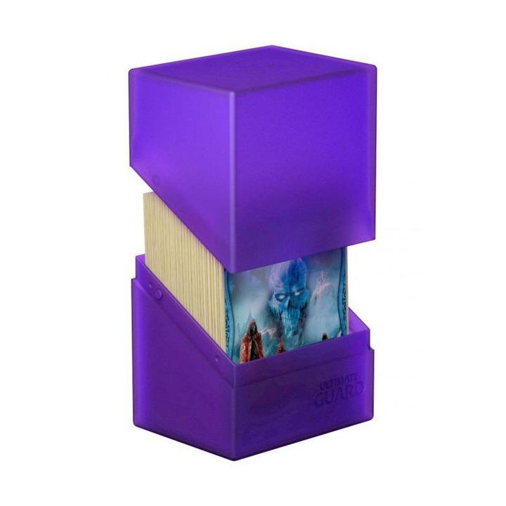 Accesoriu joc de societate Ultimate Guard Boulder Deck Case 80+ Standard Size Amethyst